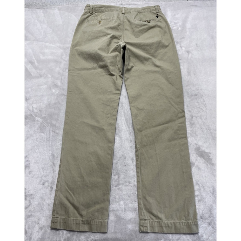 Ralph Lauren Pants Men 32x32.5 Beige The Polo Chino Classic Fit Cotton Twill - Picture 2 of 16